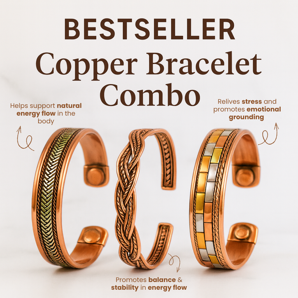 
                  
                    Best Seller Healing Copper Bracelet Combo
                  
                