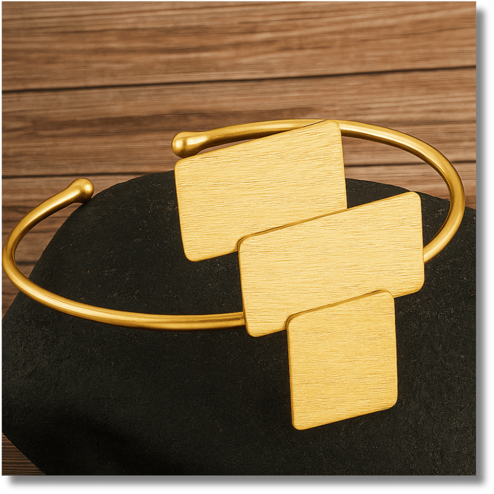 Brass Geometrix Cuff Bracelet