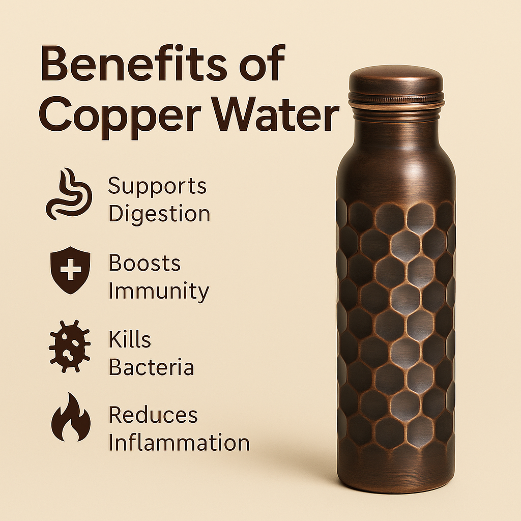 
                  
                    Antique Black Finish Pure Copper Water Bottle – Tradition Reimagined
                  
                